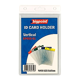 Bigpoint Kart Poşeti Dikey Beyaz 55x85mm BP655-01 10LU PAKET