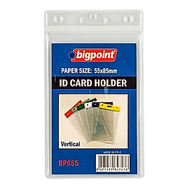 Bigpoint Kart Poşeti Dikey Şeffaf 55x85mm BP655-00 10 LU PAKET