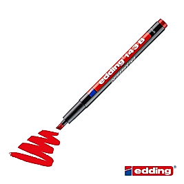Edding 143B Kesik Uçlu Permanent Kalem KIRMIZI