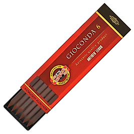 Kohinoor Karakalem Kömür Hardtmuth Portmin Minleri 5-6 Mm Dark Bown Sepia 4378 6'lı Min