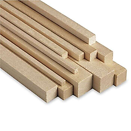 Balsa Çıta 2x2 mm 50 cm 10lu paket
