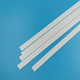 Plastik Dikdörtgen çıta içi dolu 2x4mm 50cm 5 adet