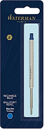 Waterman Parıs Recharge Bılle Ballpoint Refill medium Blue (M) tükenmez kalem yedeği
