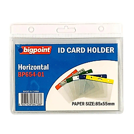 Bigpoint Kart Poşeti Yatay Beyaz 85x55mm BP654-01 10 LU PAKET