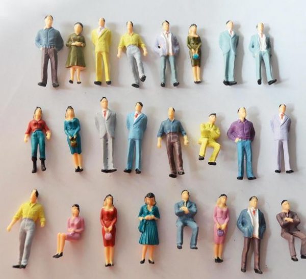 1/200 Ölçek Insan Figürü H= 9mm 10 Adet