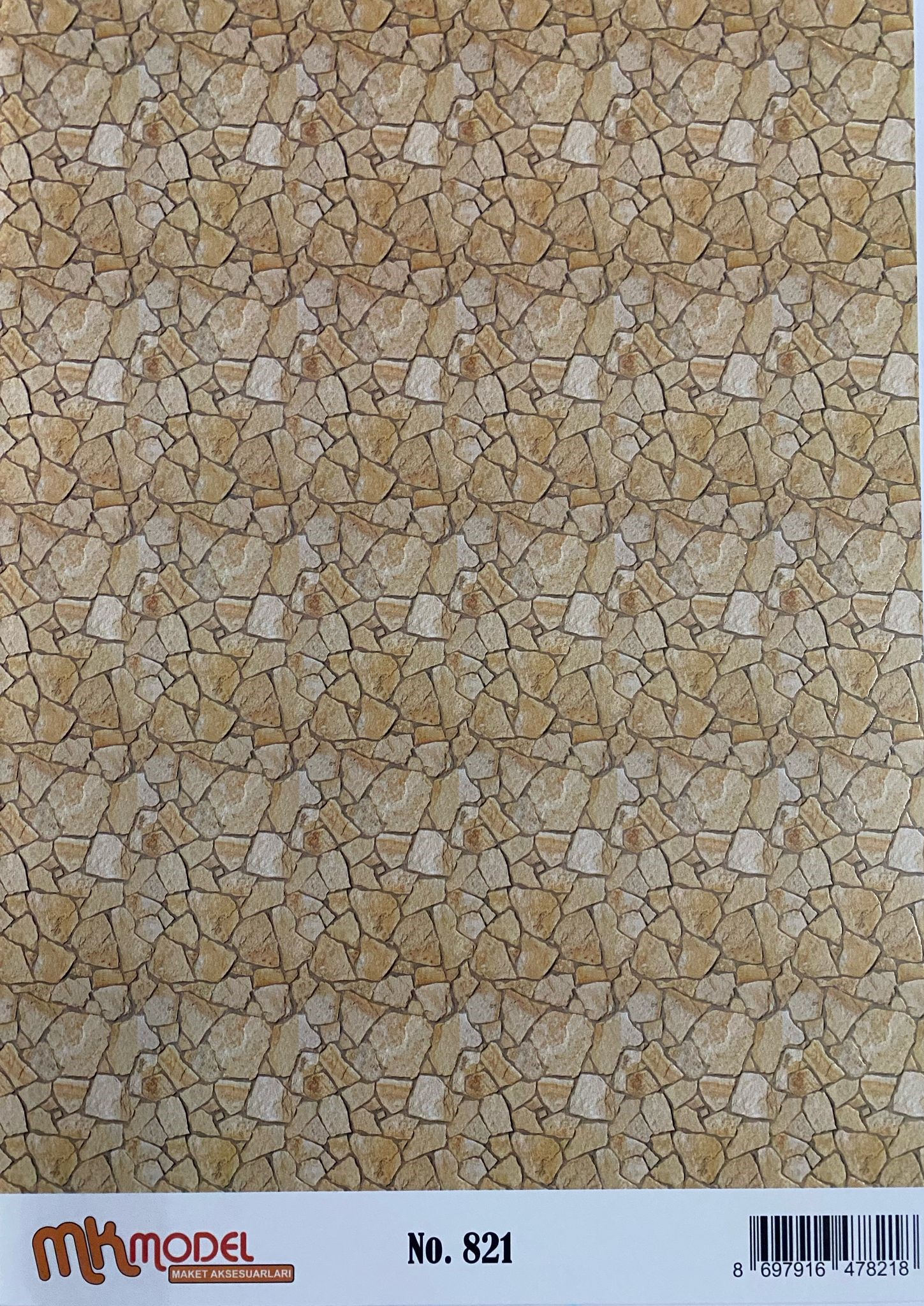 MK Model Desenli A4 No 821 Taş Duvar Kaplama