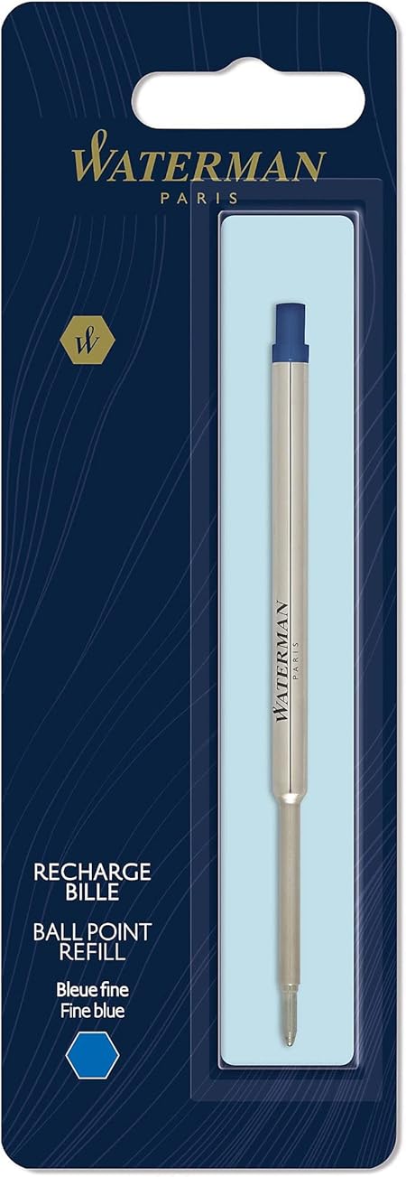 Waterman Parıs Recharge Bılle Ballpoint Refill fine Blue (F) tükenmez kalem yedeği