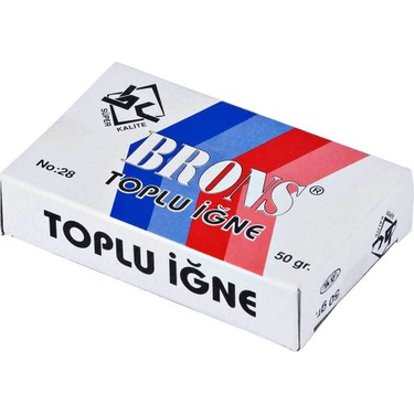Brons Toplu İğne No:28 50 gr. 4 LÜ
