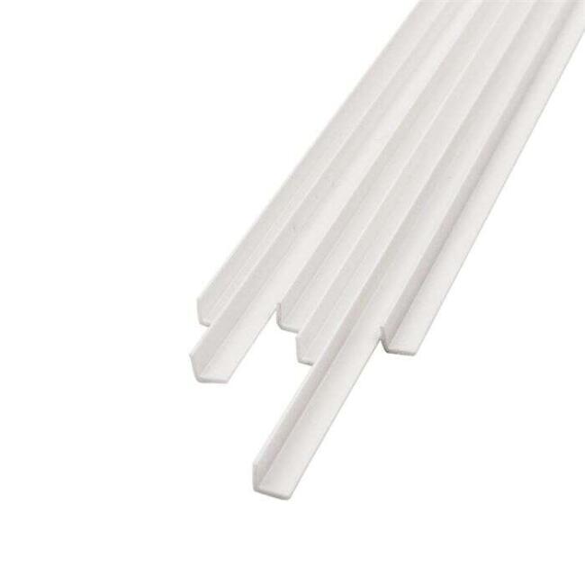 Plastik L Profil Köşe Çıta  4X4 mm 50 cm 5 Adet